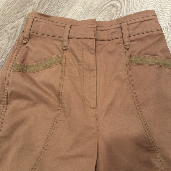 By Anthropologie Brown Utility High Waisted Pants - Picture 2 of 5